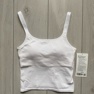 Lululemon Ebb to Street Tank size 6 white